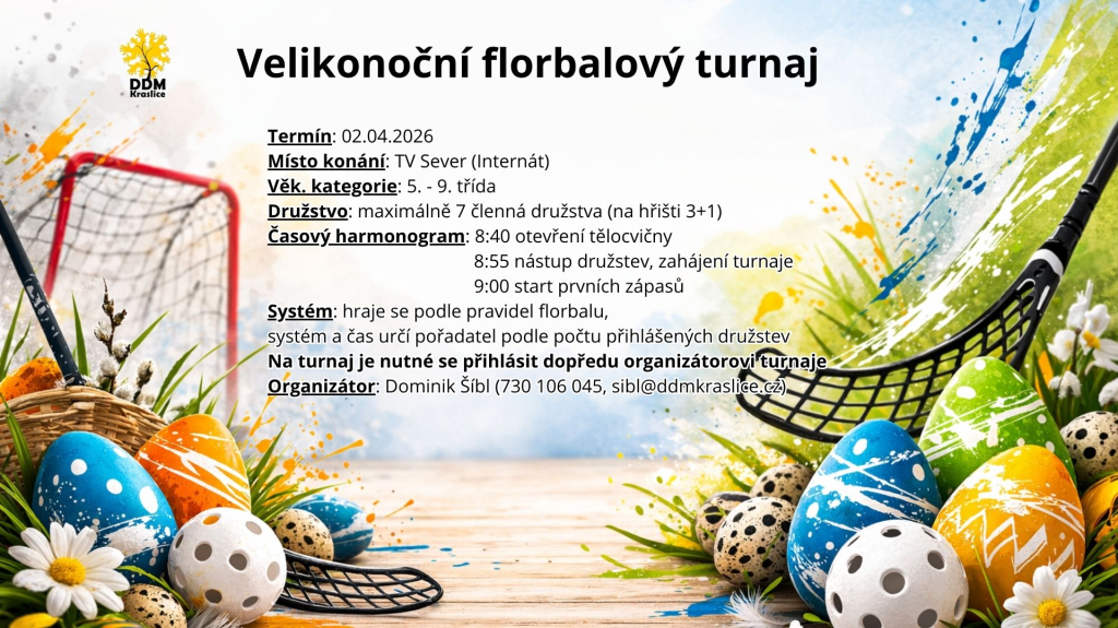 Velikonoční florbalový turnaj