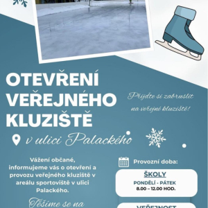 Venkovní kluziště je v provozu ❄️