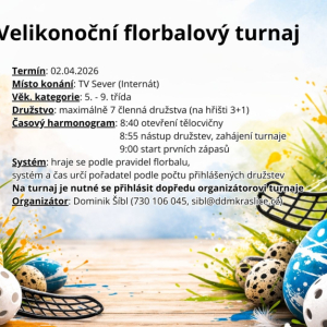Velikonoční florbalový turnaj