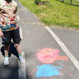 Malování na chodník